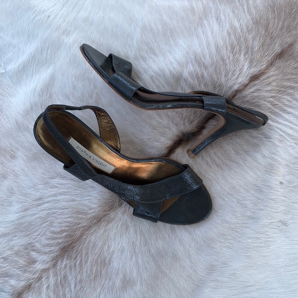 Cynthia Vincent Patent Leather Stilettos
